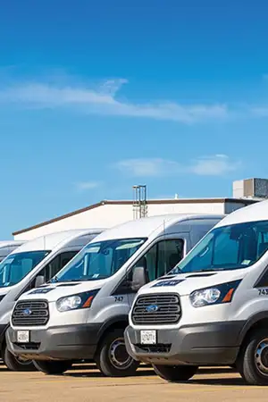 JFW's fleet of trucks