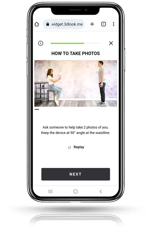 Digital measurement tool on the phone